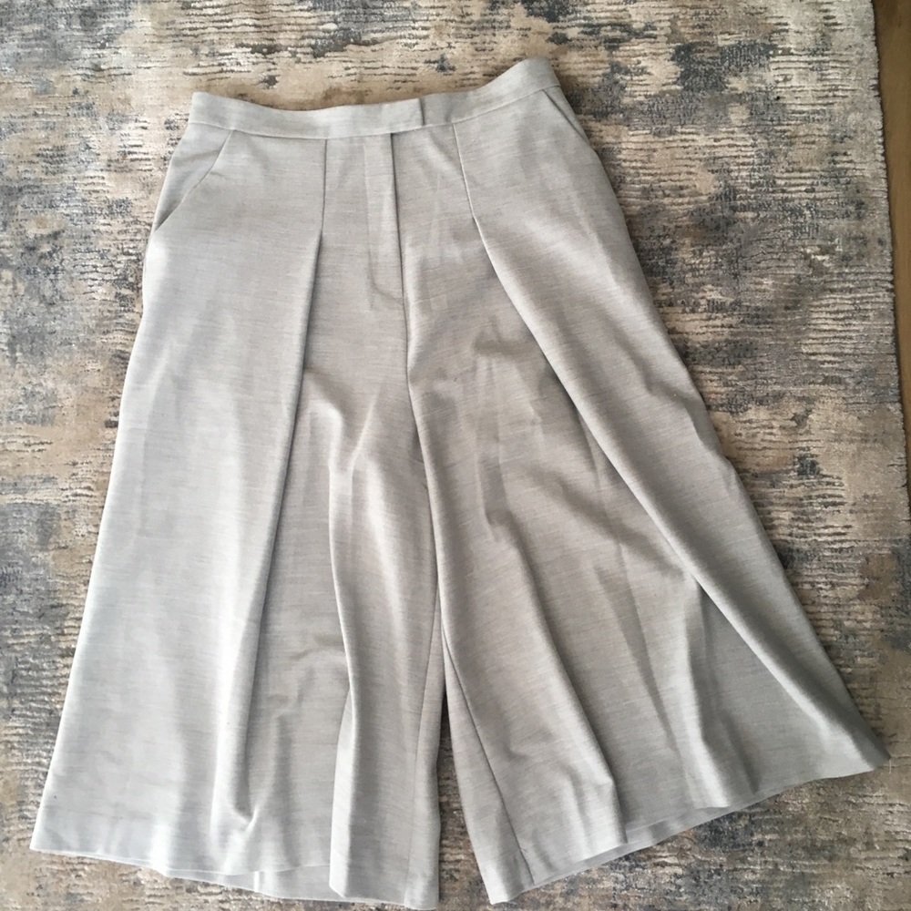 Whistles grey cropped pant / culottes